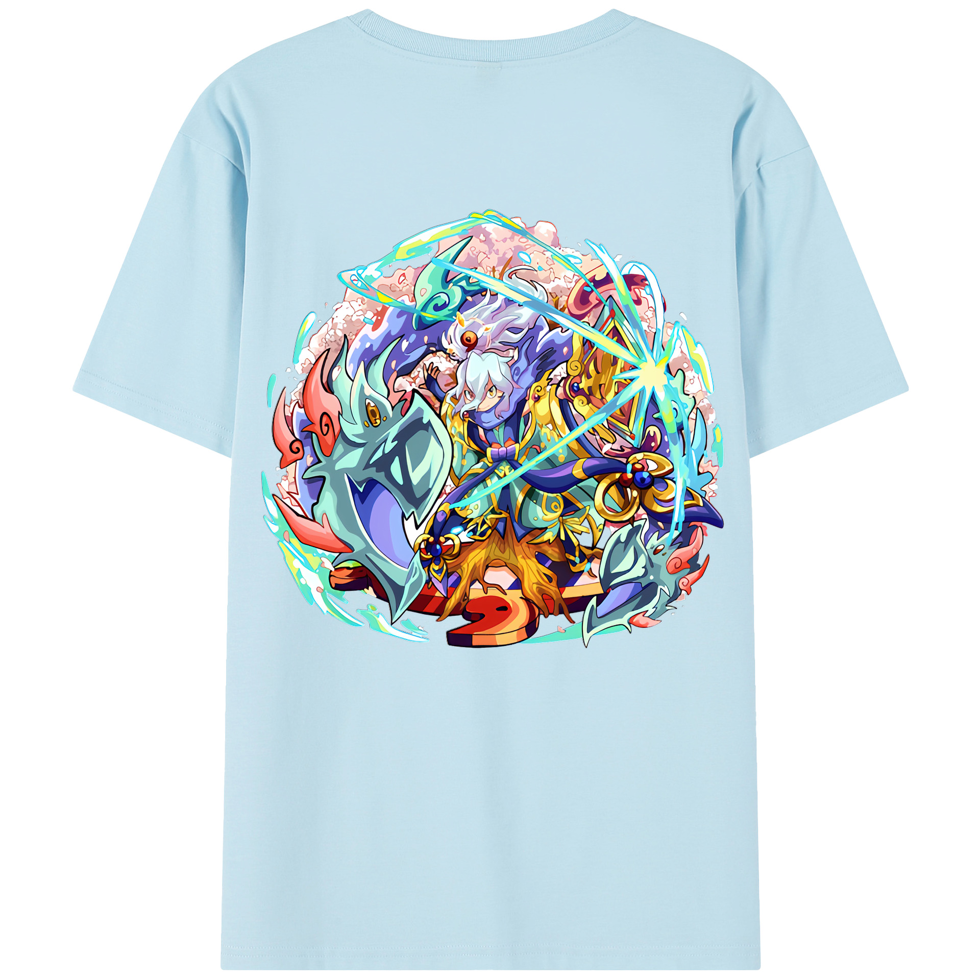 （画像用） 妖怪ウォッチ Yo-kai Watch 綿100％半袖Tシャツ（背面プリント）